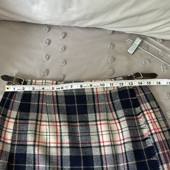 Laird-Portch of Scotland Wool Plaid Pleated Kilt Skirt M - Picture 10 of 12
